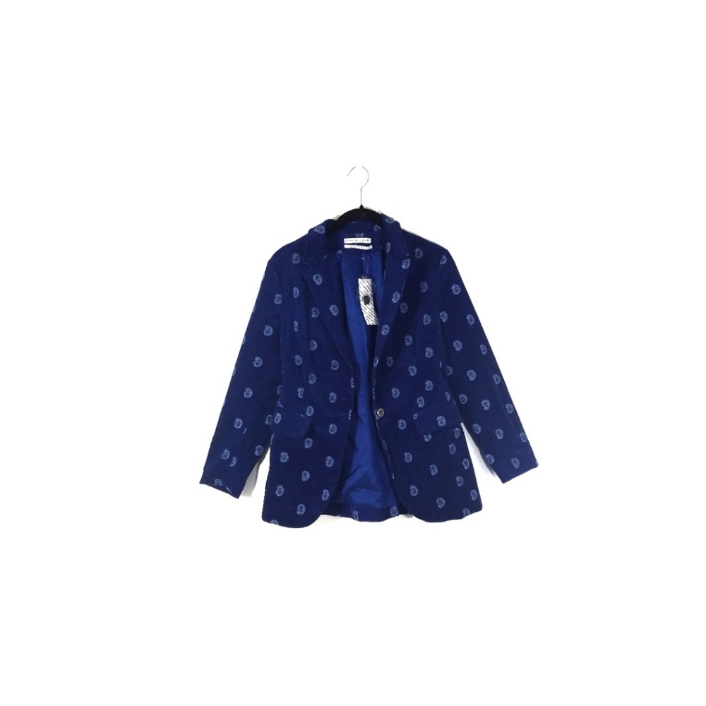 Urban Outfitters Blue Velvet Blazer